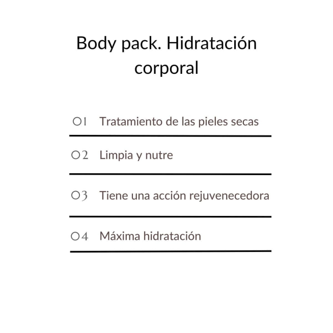 Body pack. Hidratación corporal