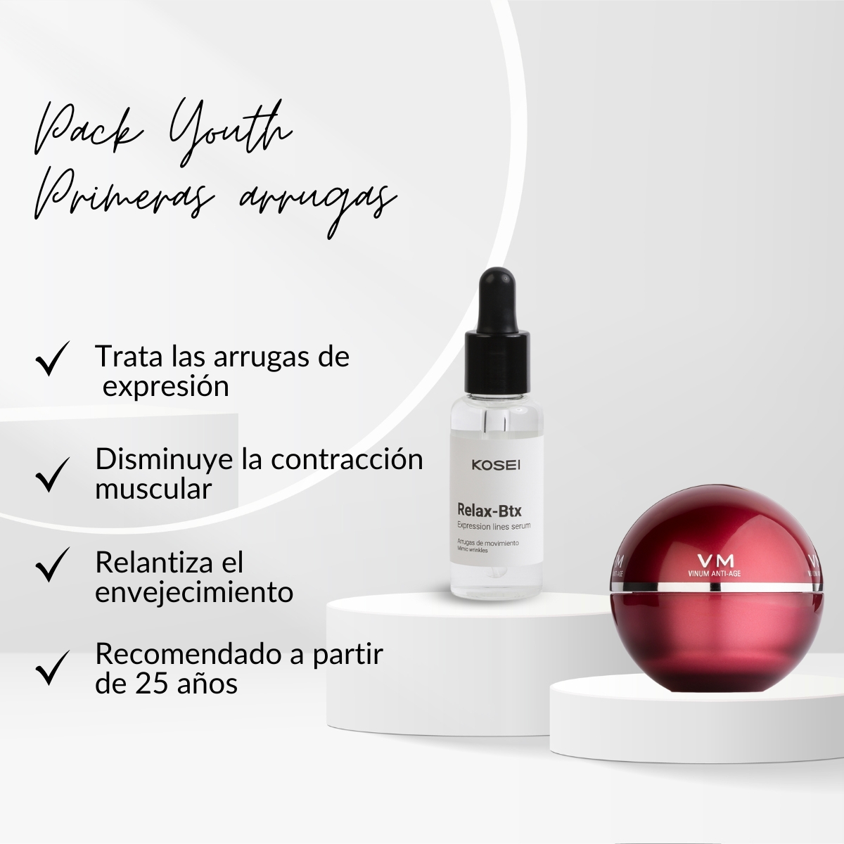 Pack youth. Primeras arrugas Pack youth. Primeras arrugas