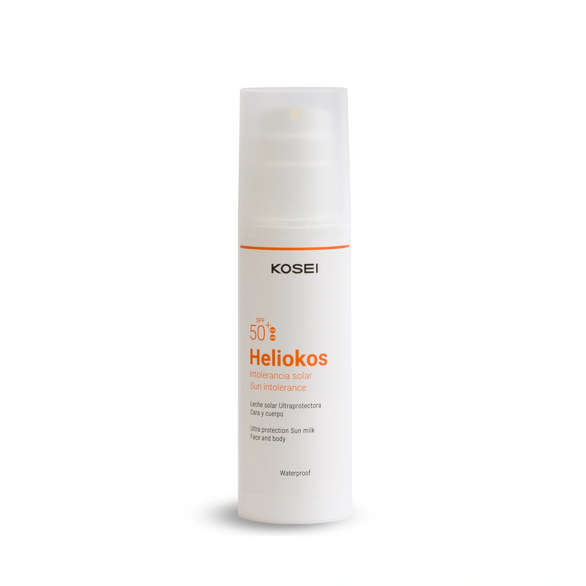 Heliokos FP50+ – Leche solar ultraprotectora intolerancias solares. Protector solar pieles sensibles