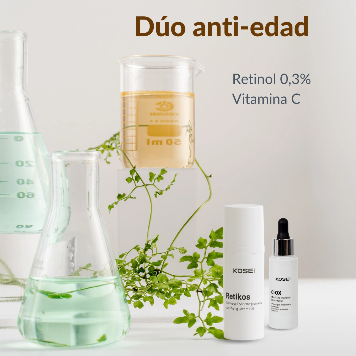 retinol con vitamina c kosei pack